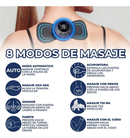 MINI MASAJEADOR ELECTRICO 8 MODOS + ENVIO GRATIS