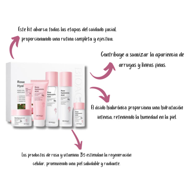 Kit de Rosas + Acido Hialuronico Bioaqua