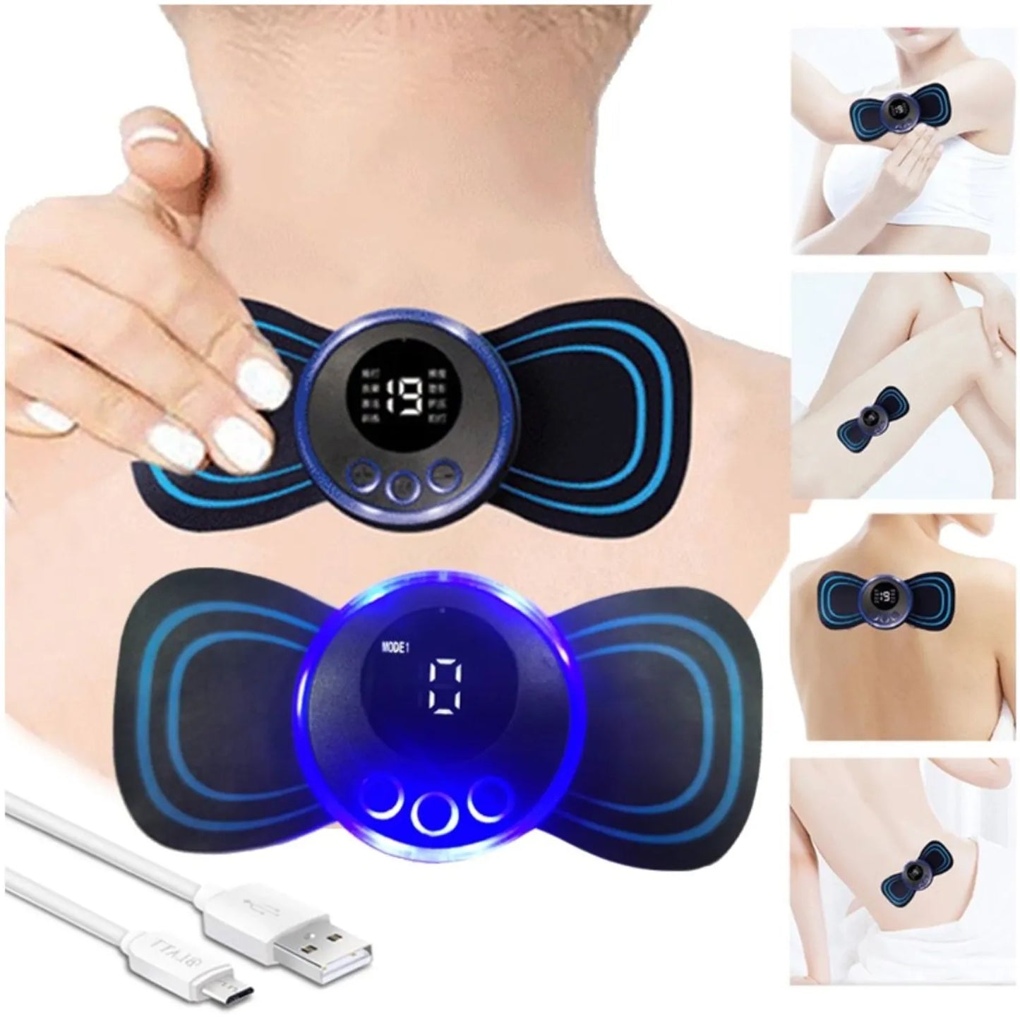 MINI MASAJEADOR ELECTRICO 8 MODOS + ENVIO GRATIS